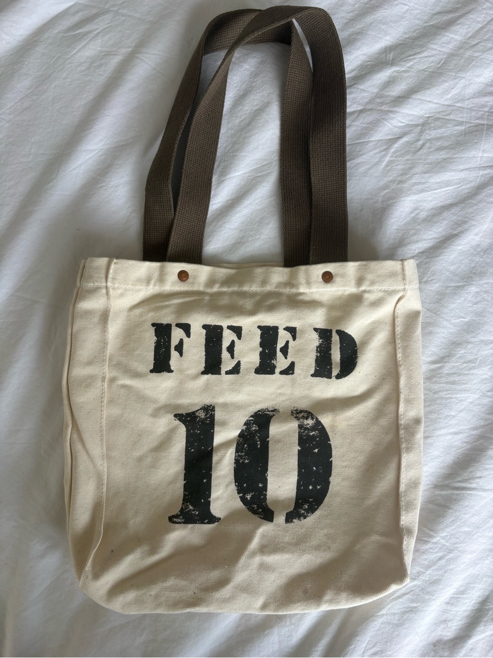 FEED Projects x Aspen Fashion Week 2012 Organic Cotton Canvas Tote Bag FEED 10 - Picture 3 of 5